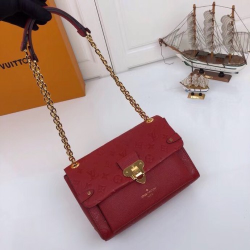 Louis Vuitton Bag M44151 15x20x8cm burgundy